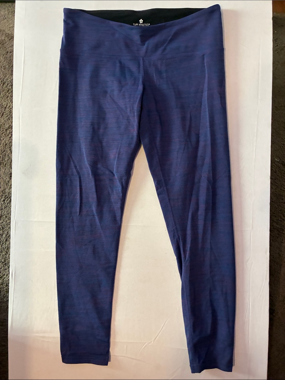 Tuff Athletics Black Activewear with Blue Trim